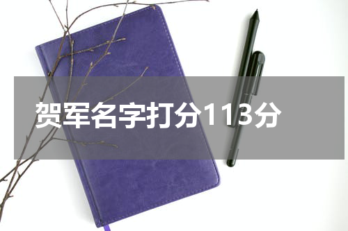 贺军名字打分113分