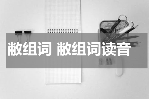 敝组词 敝组词读音