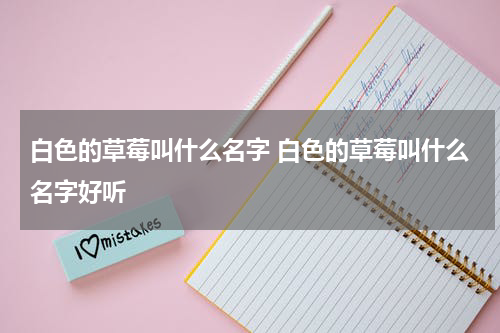 白色的草莓叫什么名字 白色的草莓叫什么名字好听