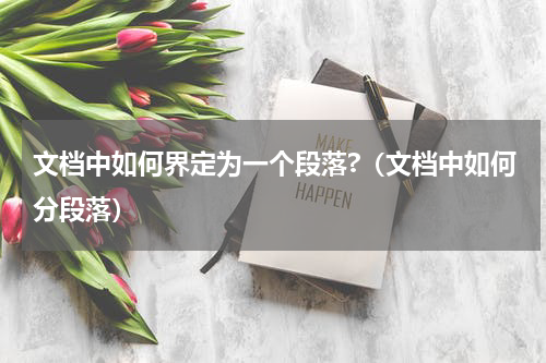 文档中如何界定为一个段落?（文档中如何分段落）