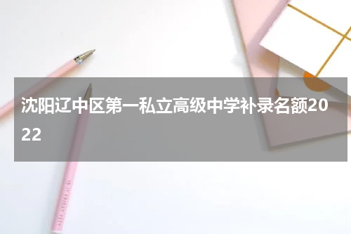 沈阳辽中区第一私立高级中学补录名额2022