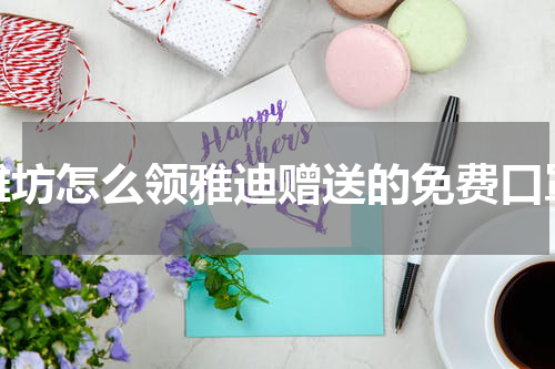 潍坊怎么领雅迪赠送的免费口罩