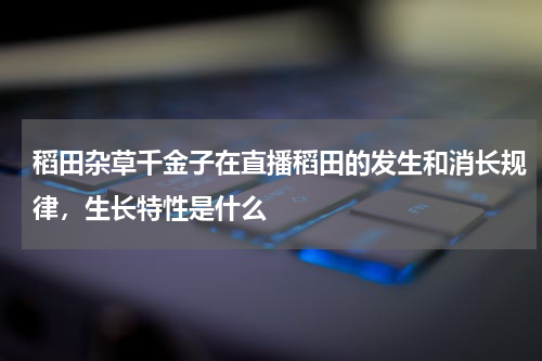 稻田杂草千金子在直播稻田的发生和消长规律，生长特性是什么