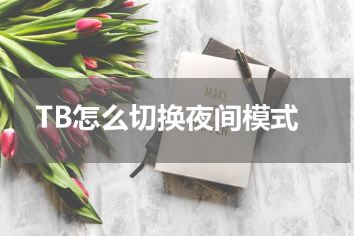 TB怎么切换夜间模式