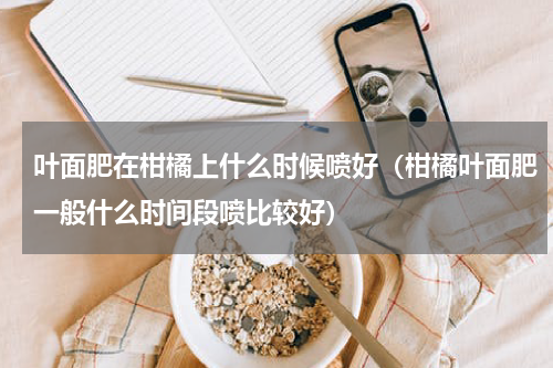叶面肥在柑橘上什么时候喷好（柑橘叶面肥一般什么时间段喷比较好）