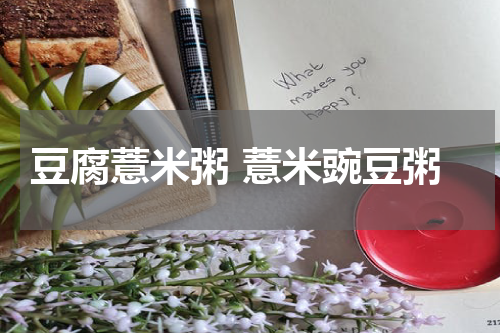 豆腐薏米粥 薏米豌豆粥