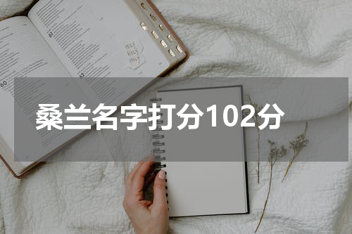 桑兰名字打分102分