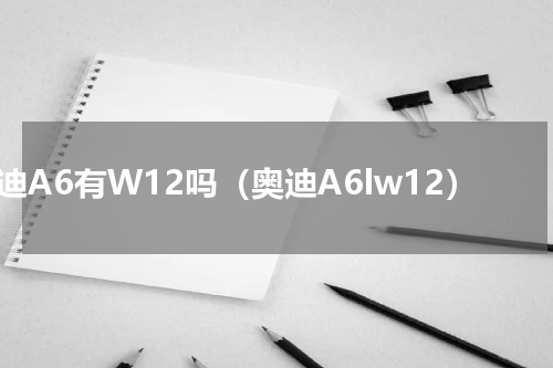 奥迪A6有W12吗（奥迪A6lw12）