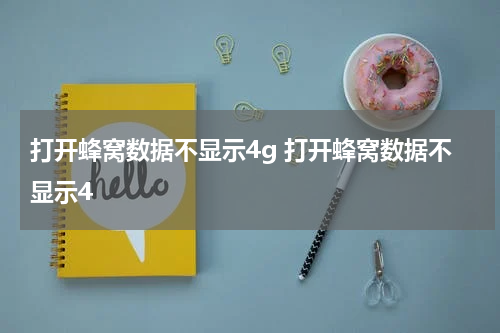 打开蜂窝数据不显示4g 打开蜂窝数据不显示4