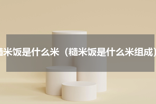糙米饭是什么米（糙米饭是什么米组成）