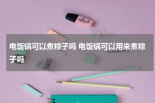 电饭锅可以煮粽子吗 电饭锅可以用来煮粽子吗
