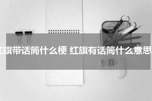 红旗带话筒什么梗 红旗有话筒什么意思