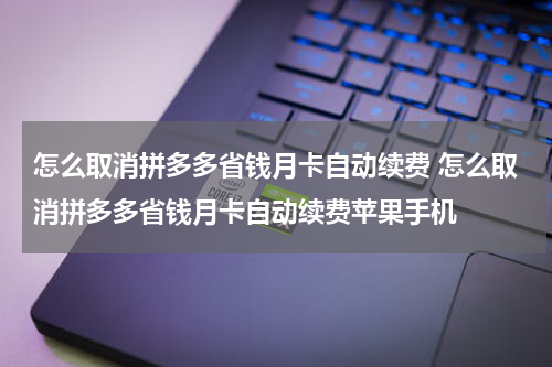 怎么取消拼多多省钱月卡自动续费 怎么取消拼多多省钱月卡自动续费苹果手机