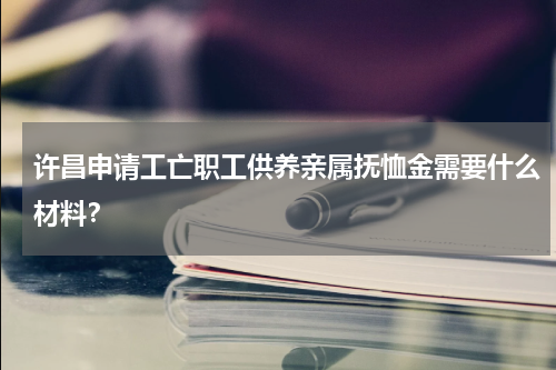 许昌申请工亡职工供养亲属抚恤金需要什么材料？