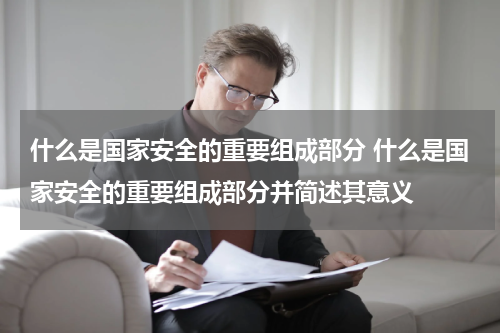 什么是国家安全的重要组成部分 什么是国家安全的重要组成部分并简述其意义