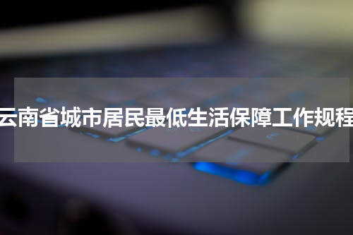 云南省城市居民最低生活保障工作规程