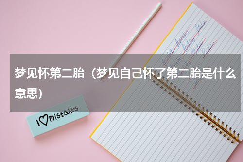 梦见怀第二胎（梦见自己怀了第二胎是什么意思）