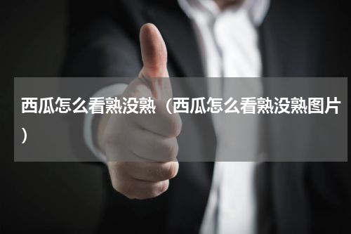 西瓜怎么看熟没熟（西瓜怎么看熟没熟图片）