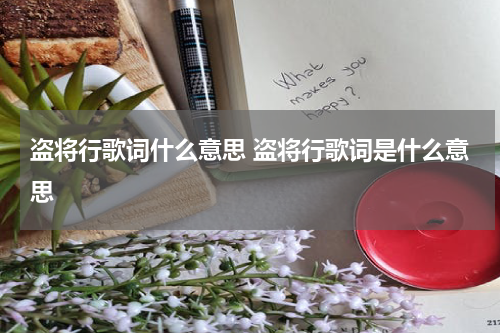 盗将行歌词什么意思 盗将行歌词是什么意思