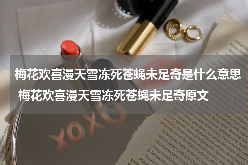 梅花欢喜漫天雪冻死苍蝇未足奇是什么意思 梅花欢喜漫天雪冻死苍蝇未足奇原文