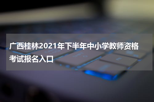 广西桂林2021年下半年中小学教师资格考试报名入口