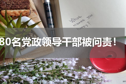 180名党政领导干部被问责！