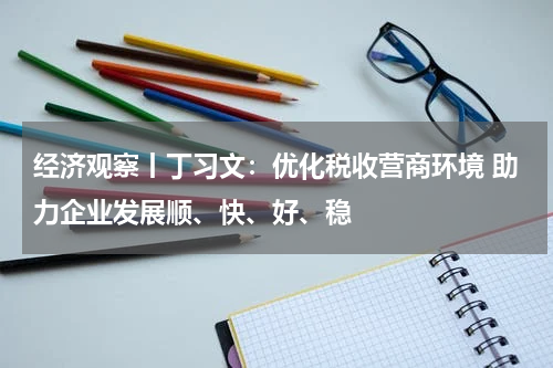 经济观察丨丁习文：优化税收营商环境 助力企业发展顺、快、好、稳