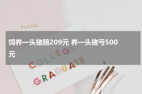 饲养一头猪赔209元 养一头猪亏500元