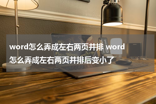 word怎么弄成左右两页并排 word怎么弄成左右两页并排后变小了