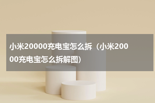 小米20000充电宝怎么拆（小米20000充电宝怎么拆解图）