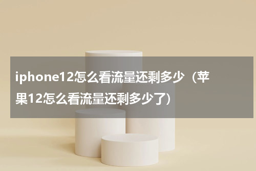 iphone12怎么看流量还剩多少（苹果12怎么看流量还剩多少了）