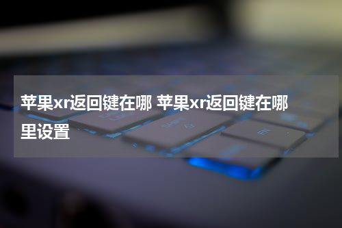 苹果xr返回键在哪 苹果xr返回键在哪里设置